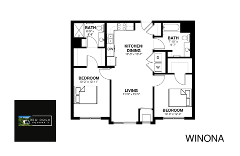 a floor plan of a house with a bedroom and a living room